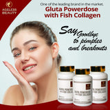 AGELESS BEAUTY Gluta Powerdose with Fish Collagen with FREE Collagen Soap