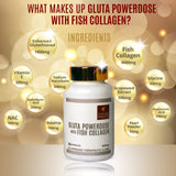 AGELESS BEAUTY Gluta Powerdose with Fish Collagen with FREE Collagen Soap