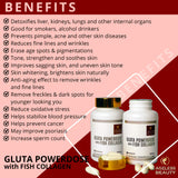 AGELESS BEAUTY Gluta Powerdose with Fish Collagen with FREE Collagen Soap